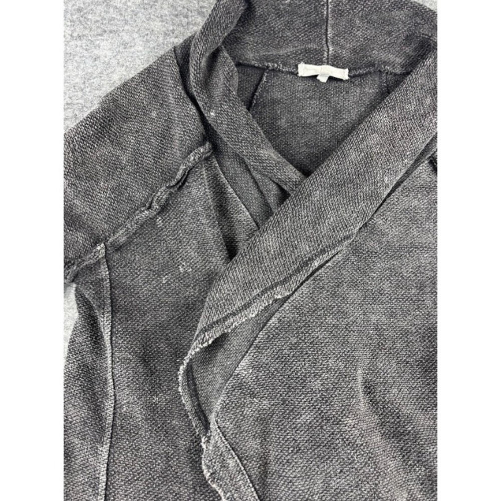 Distressed Knit Sweater M Gray Black White Oversized Grunge Chunky - Picture 5 of 9